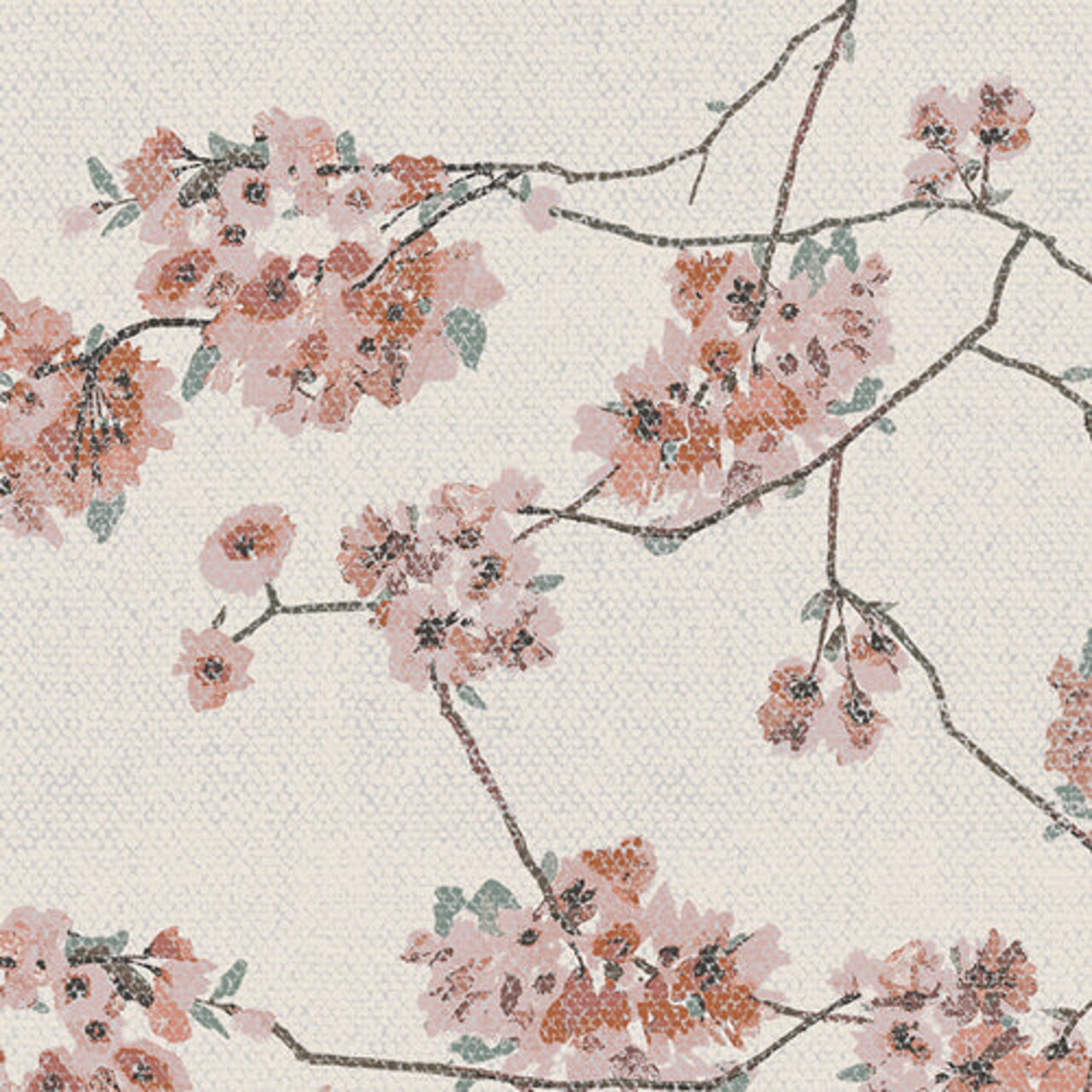 Fabric Art Gallery Blossoming Daphne in Canvas Botanist by the Quarter Yard C-21456a